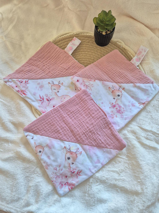 🧸 Doudou à motifs avec attache tétine