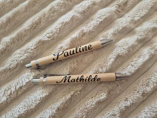 🖊️ Stylo en Bambou Personnalisé