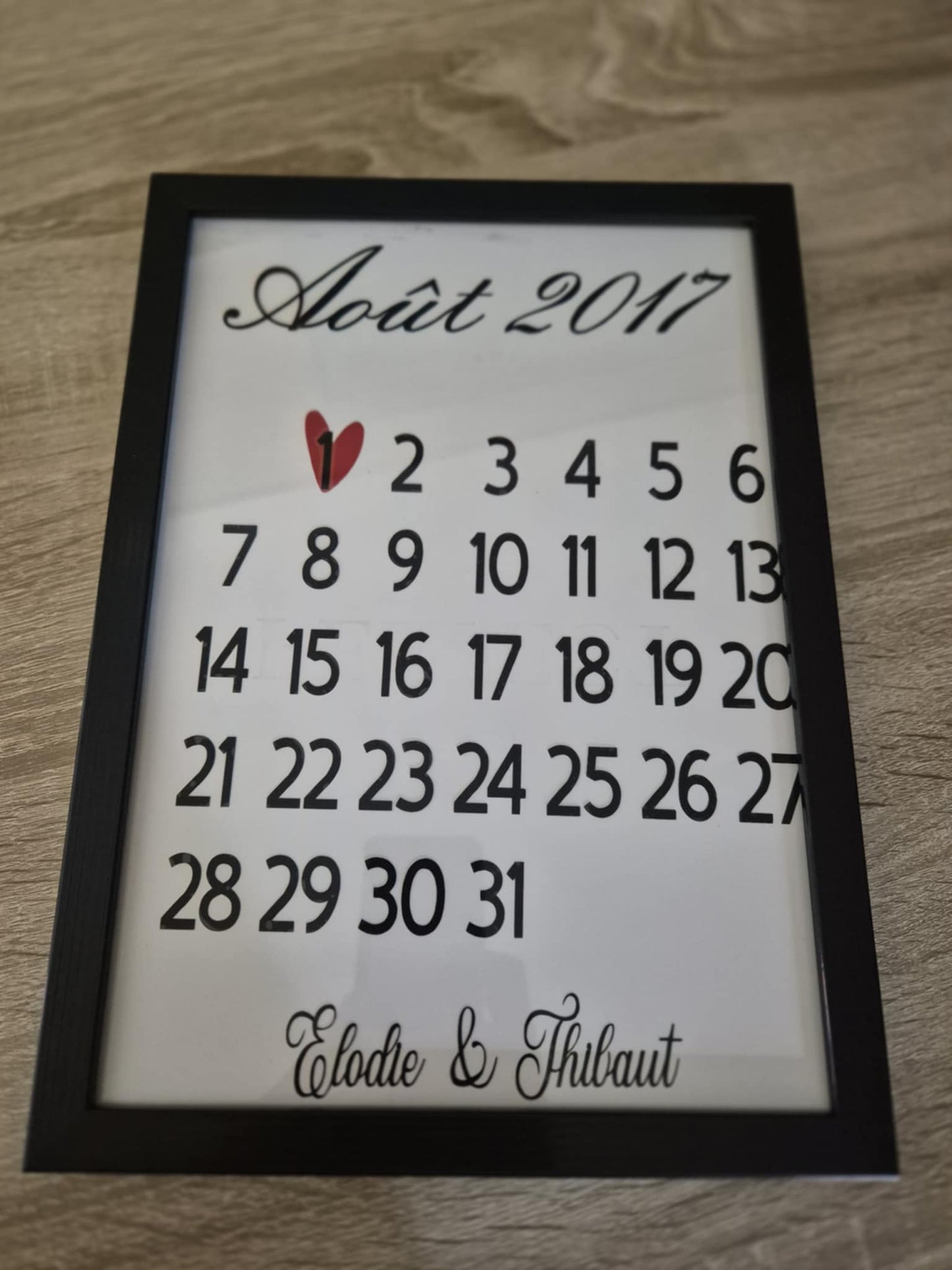 Cadre Personnalisé – Date de Naissance / Anniversaire