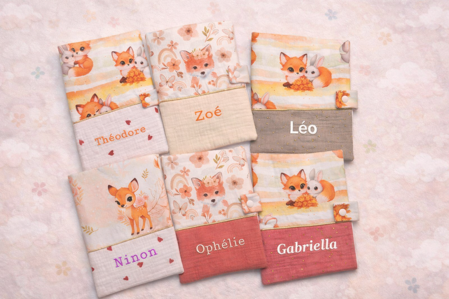 🧸 Protège carnet de santé à motifs