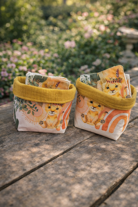 🧺 Panier + 6 lingettes lavables