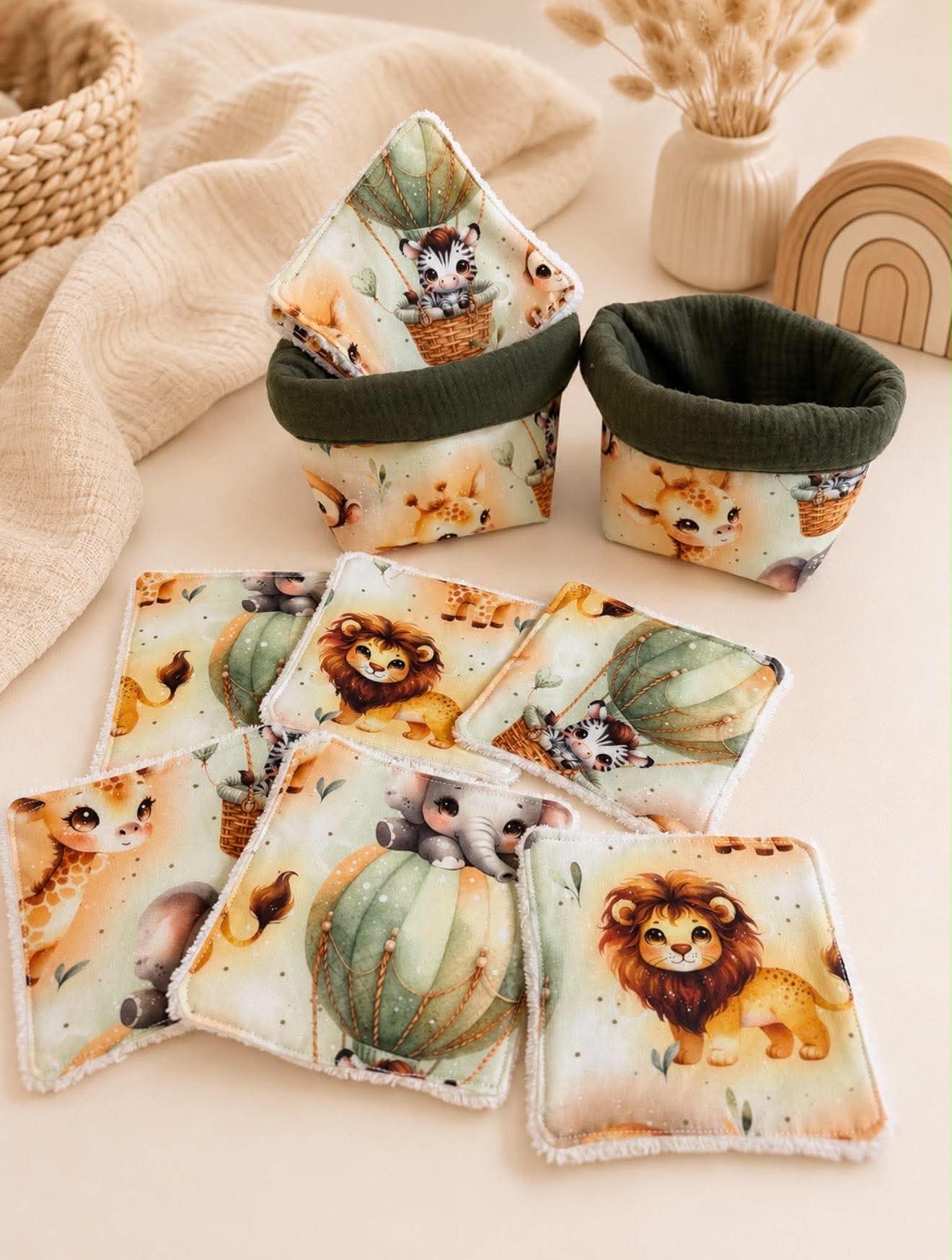 🧺 Panier + 6 lingettes lavables