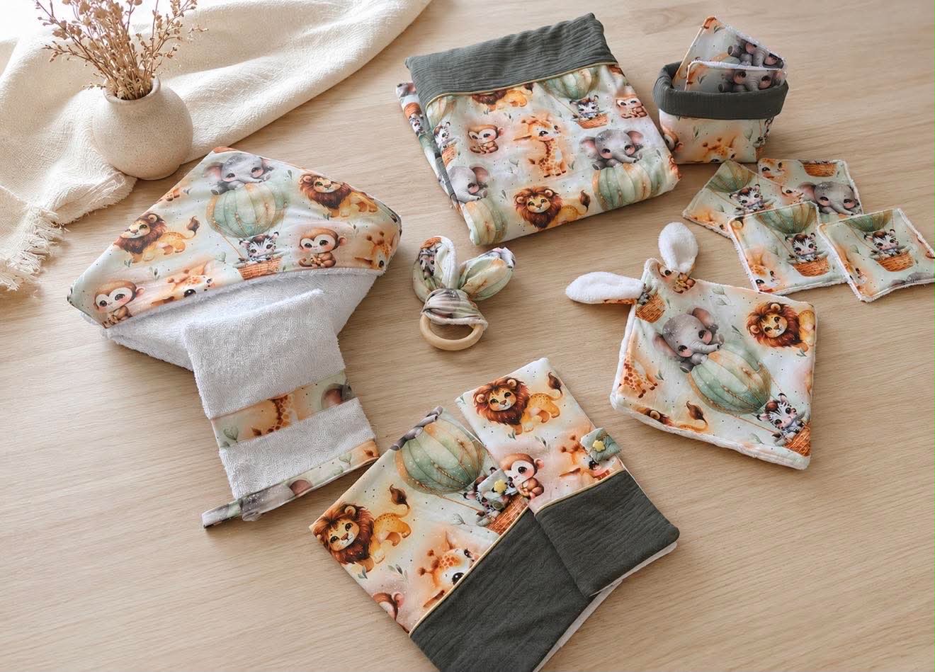 Grand coffret naissance personnalisé a motifs