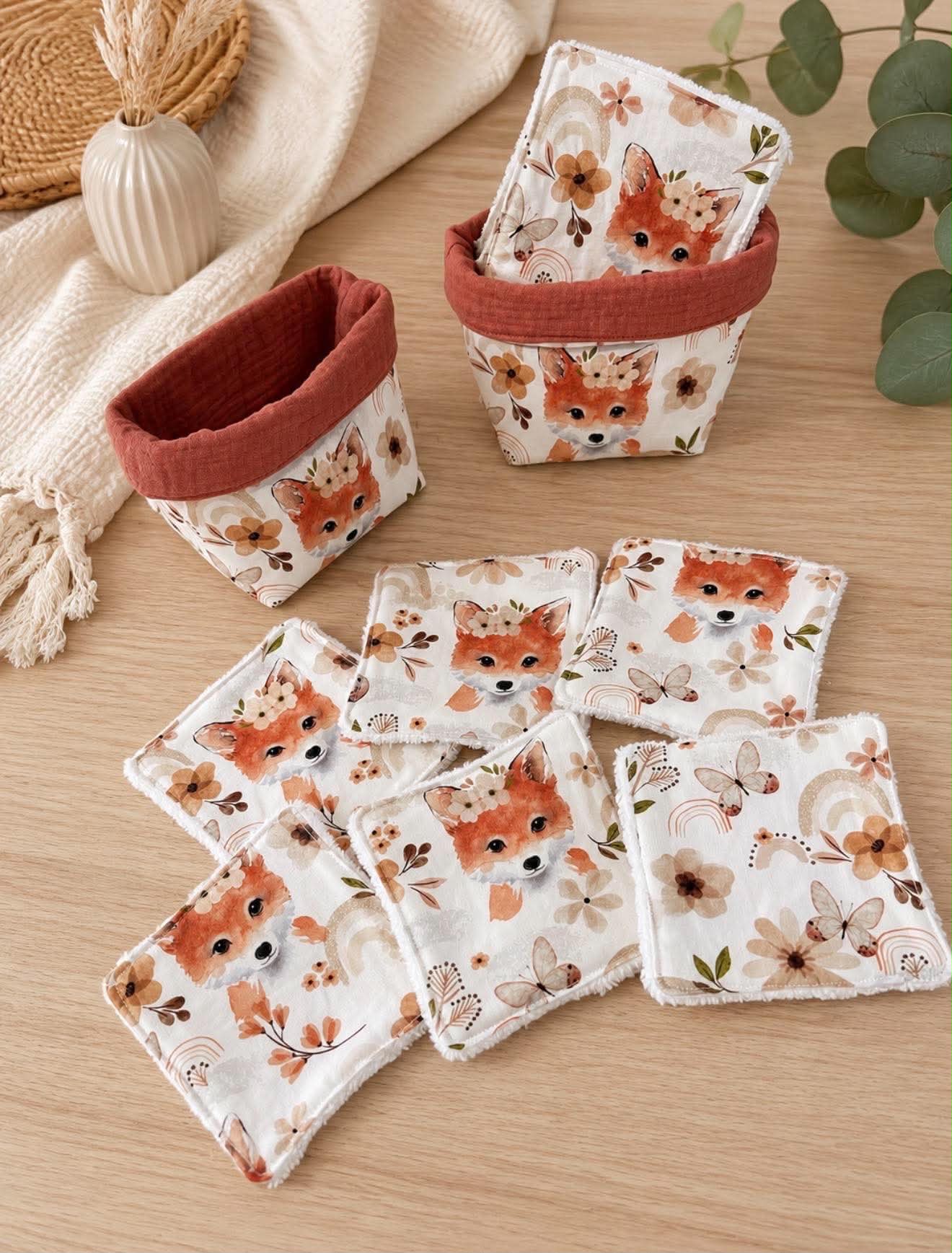 🧺 Panier + 6 lingettes lavables