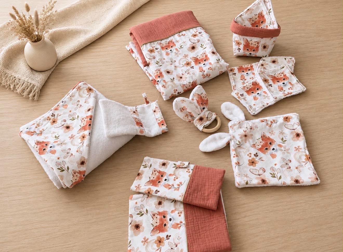 Grand coffret naissance personnalisé a motifs