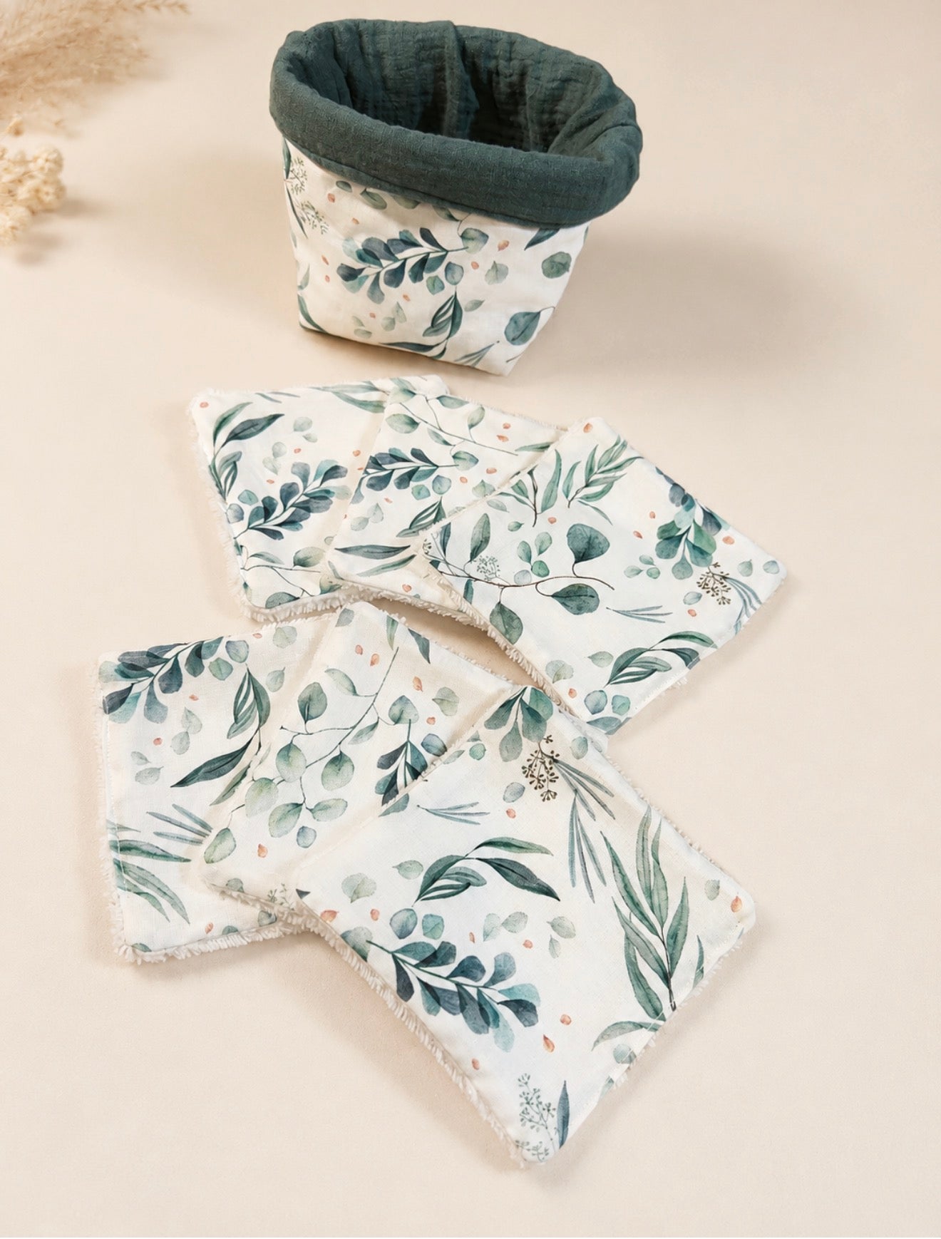 🧺 Panier + 5 lingettes lavables