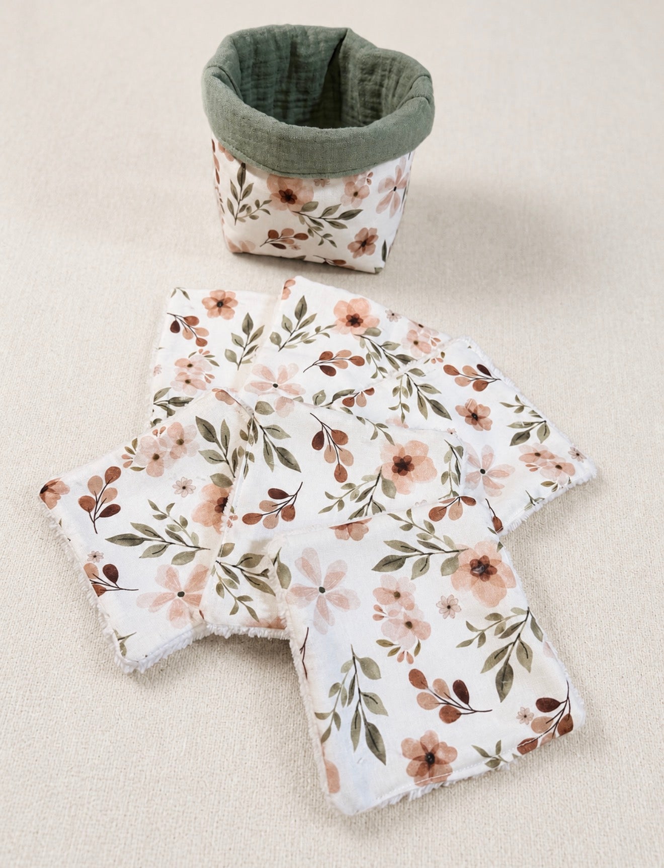 🧺 Panier + 5 lingettes lavables