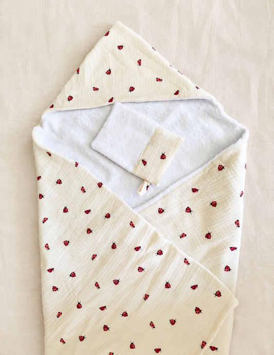 🐣 Serviette de bain bébé personnalisée