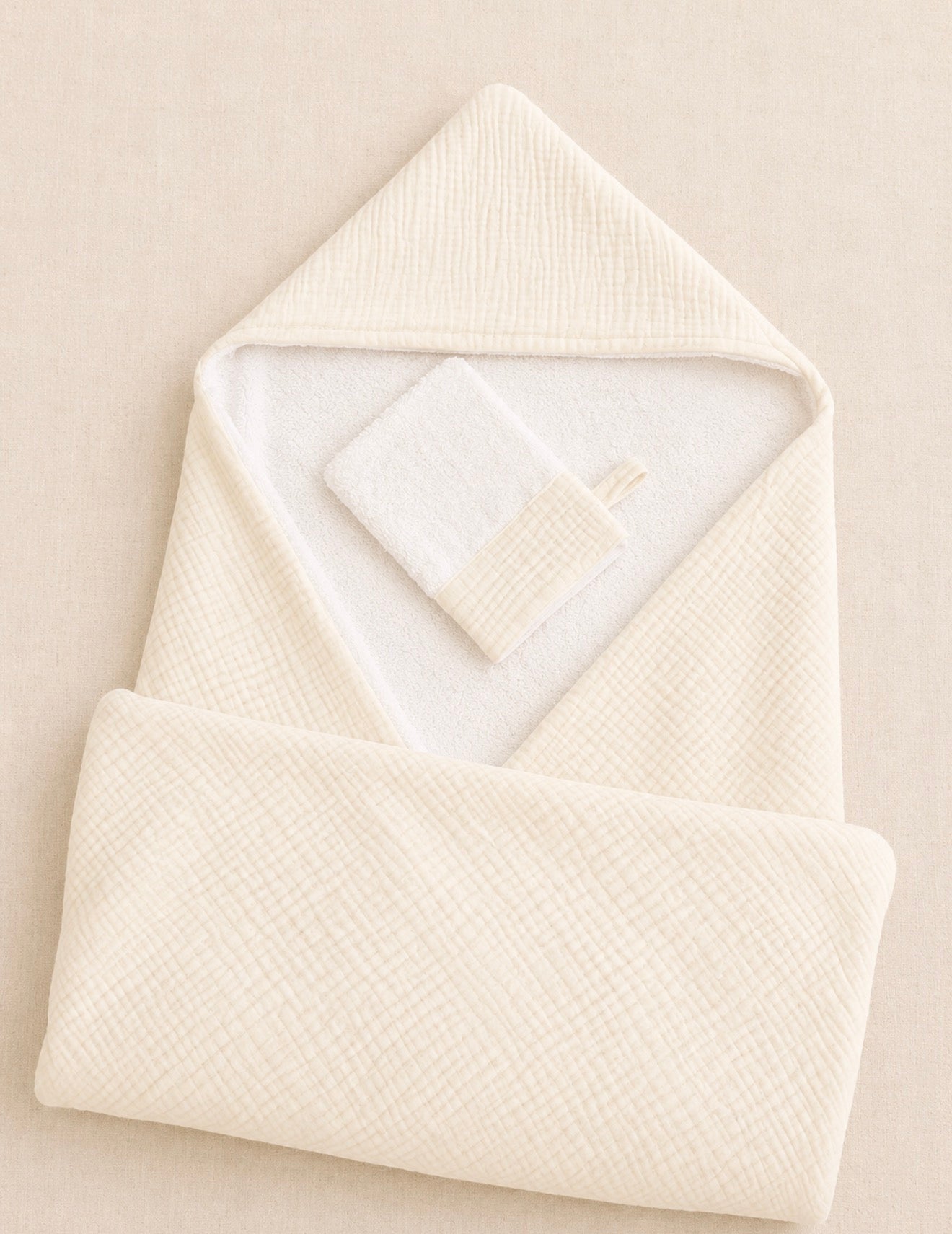 🐣 Serviette de bain bébé personnalisée
