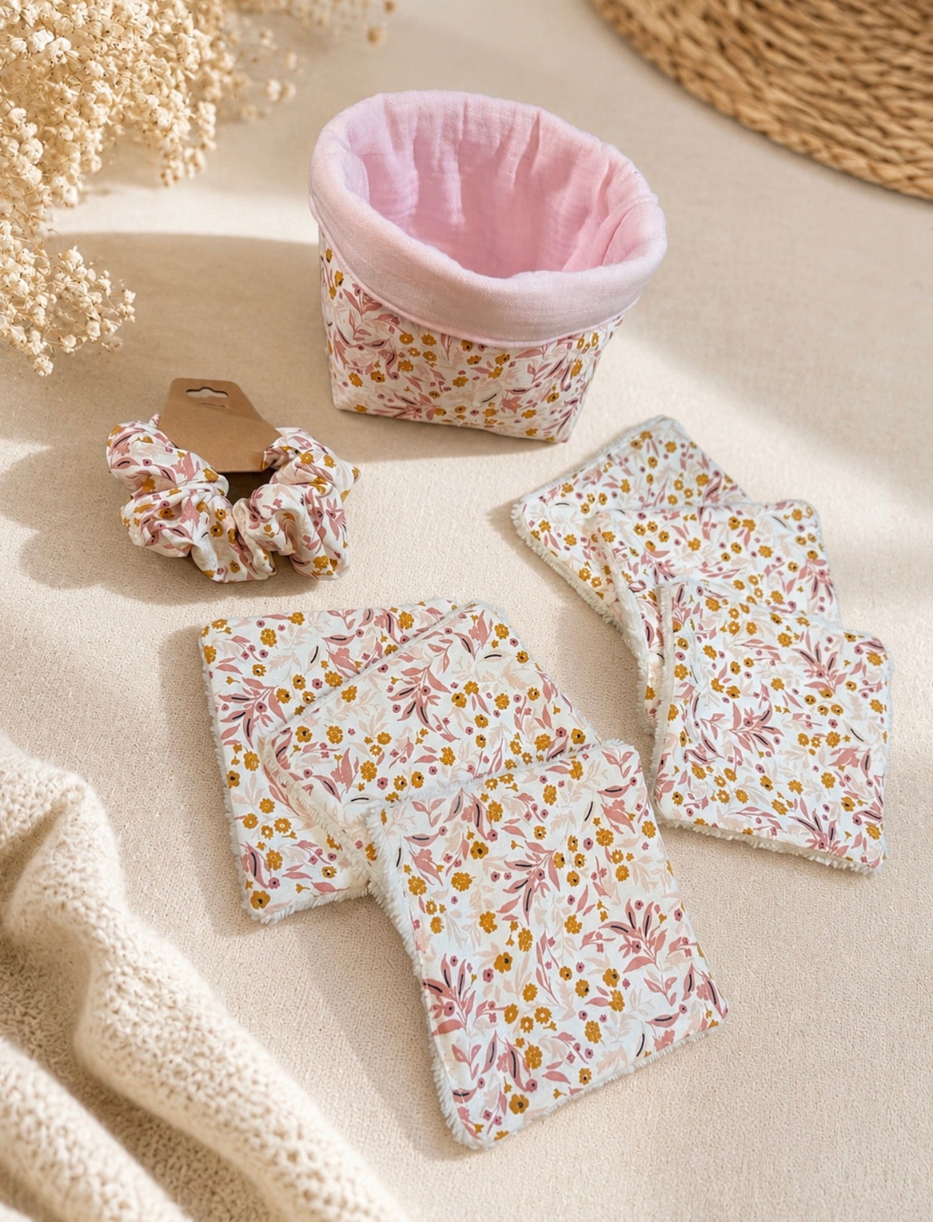 Coffret panier avec chouchou assorti