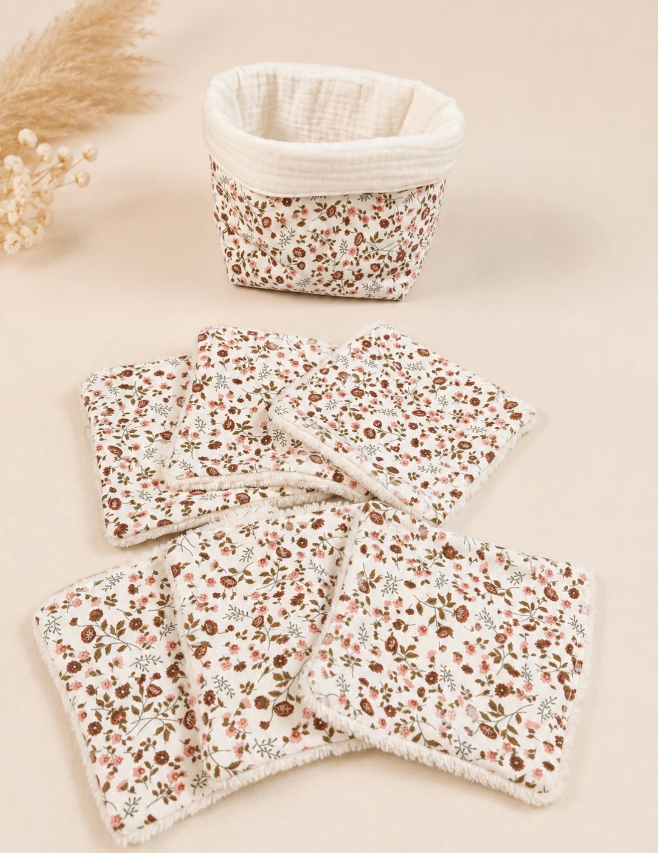 🧺 Panier + 5 lingettes lavables