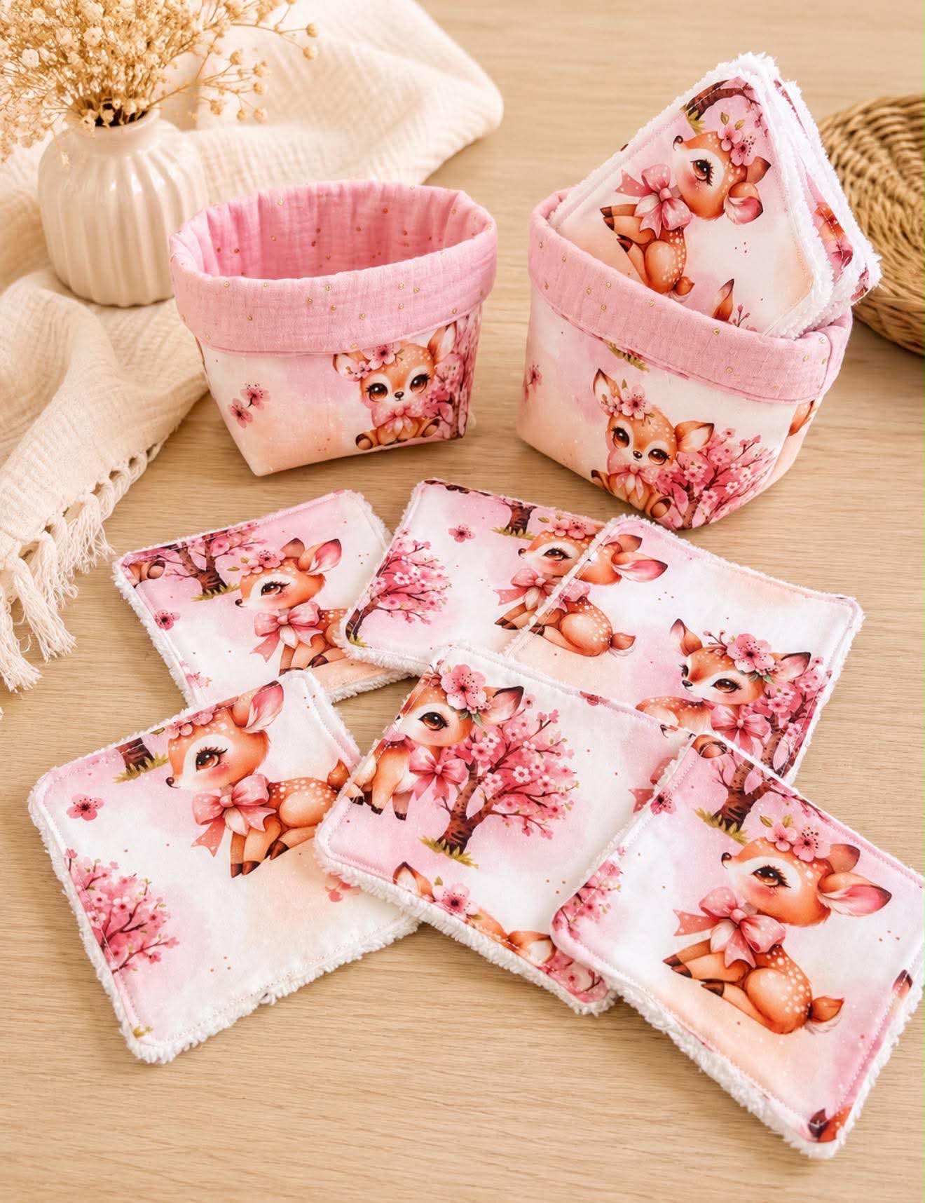 🧺 Panier + 6 lingettes lavables