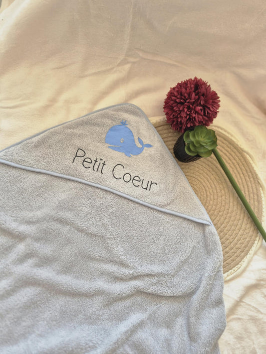 🐣 Serviette de bain bébé personnalisée
