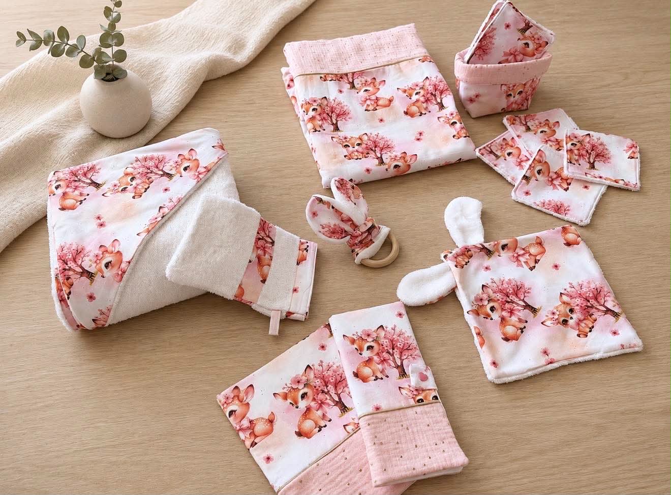 Grand coffret naissance personnalisé a motifs