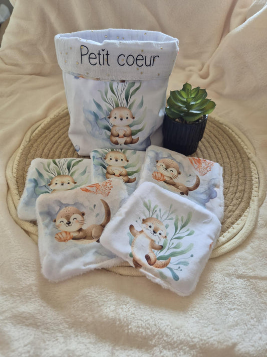 🧺 Panier + 5 lingettes lavables